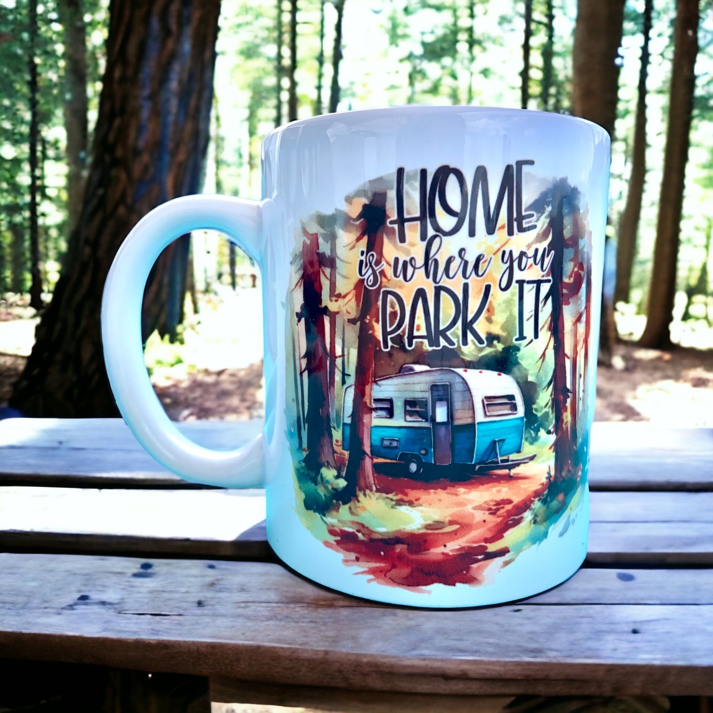 Home is where you park it mug